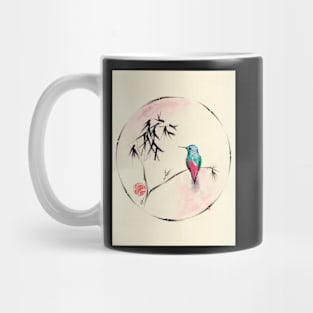 'Little Muse'   hummingbird watercolor painting Mug